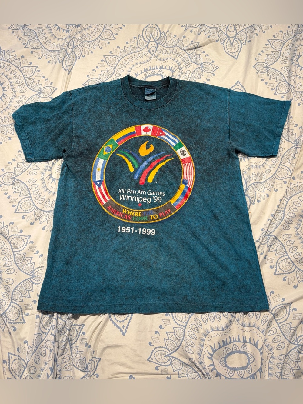 Vintage Pan-Am Games acid Wash shirt
